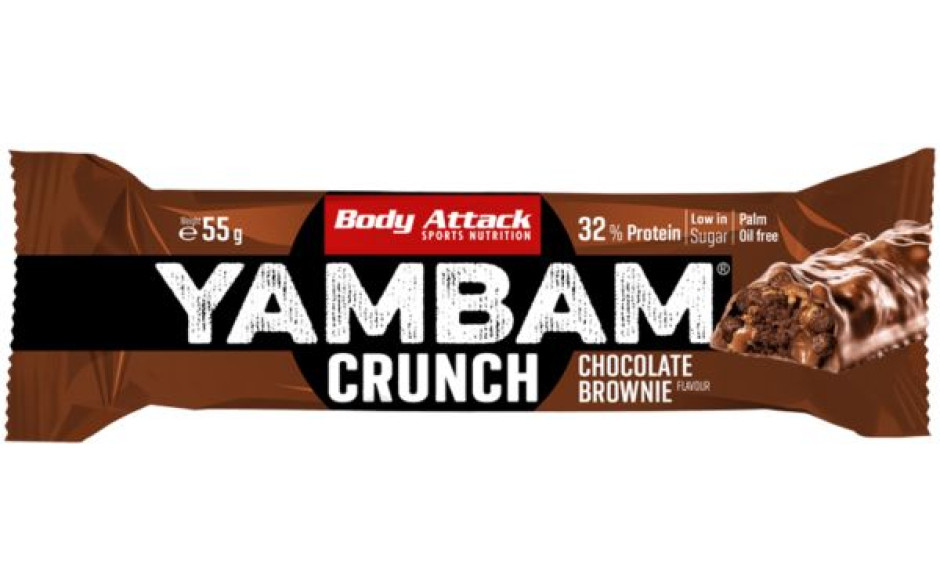 Body Attack YAMBAM Crunch Protein Bar 55g Riegel