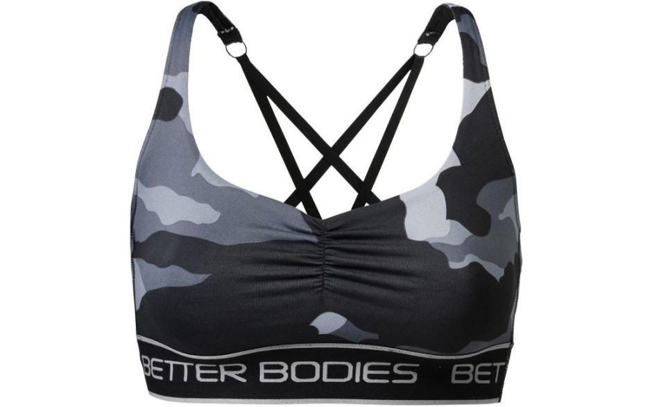 Better Bodies Athlete Short Top - Grey Camoprint
