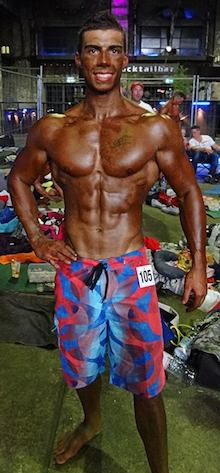 Sportnahrung-Engel Athlet Alex Müller auf der Cologne Beach Style 2014