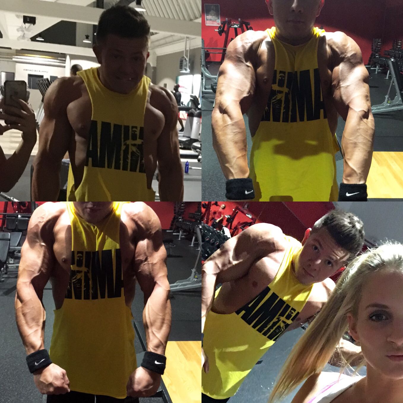 Edgar Kisler beim Training und Posing eine Woche vor dem Wettkampf Edgar Kisler beim Training und Posing eine Woche vor dem Wettkampf